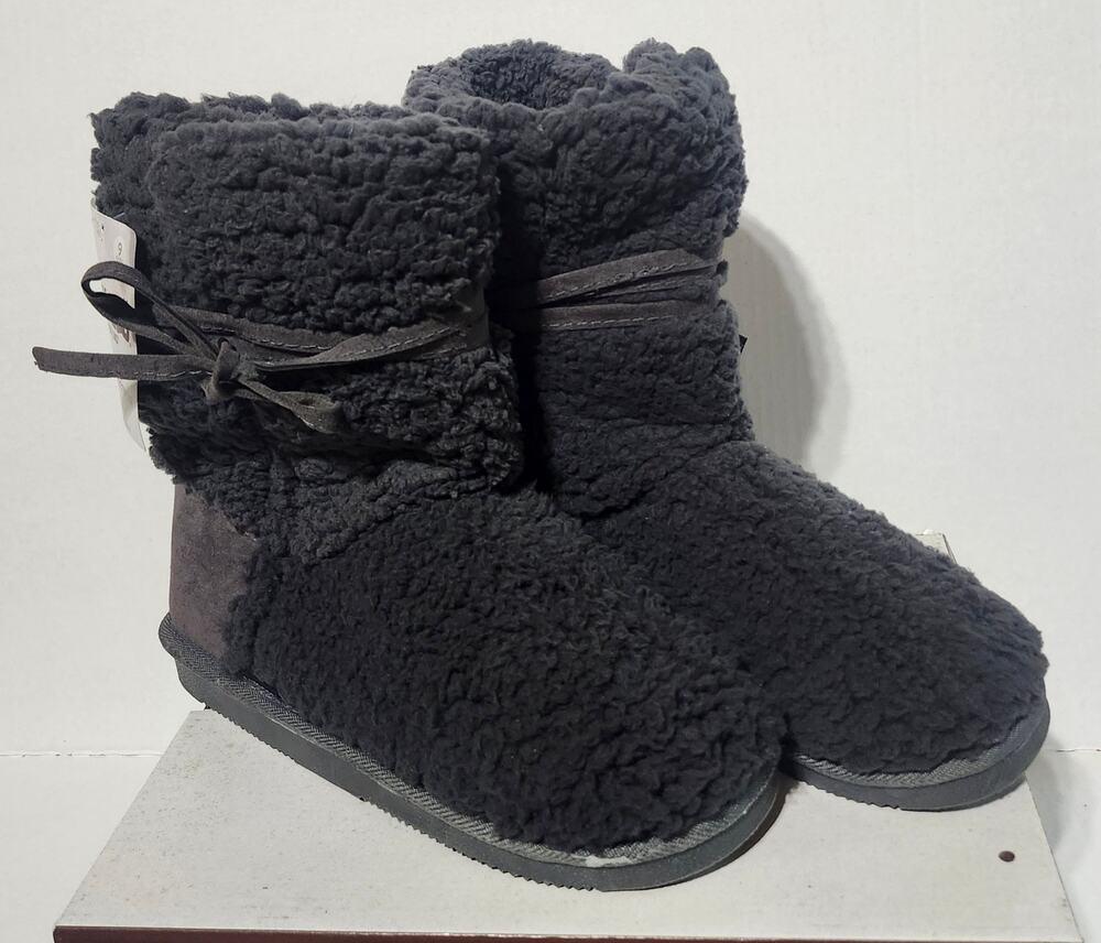 MUK LUKS Clementine Womens Size 9 Dark Grey Water Resistant Winter Boots NWT